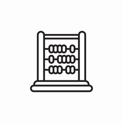 abacus count icon sign vector