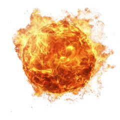 Bright Fireball Vector Graphic With a Transparent Background 