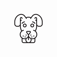 pet dog icon sign vector