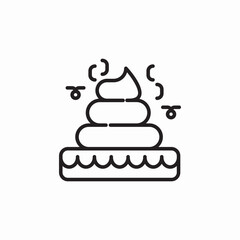 pet feces icon sign vector