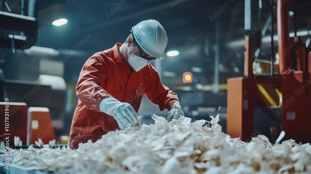 Poster ai in paper production, reducing waste and enhancing pulp processing efficiency