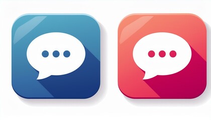 Obraz premium Social media icons, likes and talking - Facebook, Twitter, X, Snapchat, Instagram, Tim Tok 