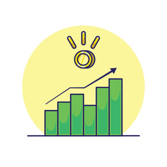 Green infographic stripes line vector illustration company business plan global strategy