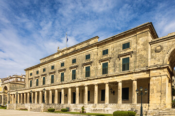 Obraz premium The Palace of St. Michael and St. George in Corfu town, Greece