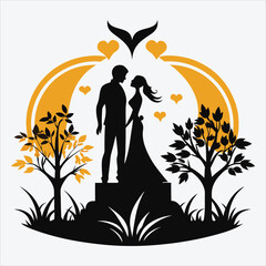 Legacy of Love, Vector White background illustration, Generative Ai