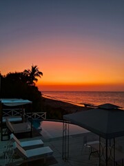 sunset at the beach