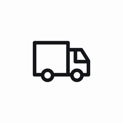 lorry truck icon sign vector