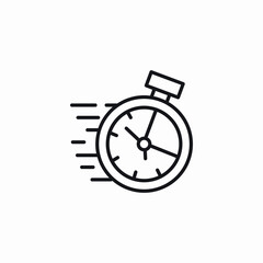stopwatch timer icon sign vector