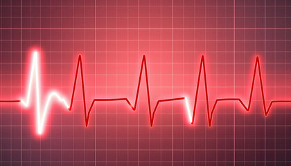 Naklejka premium EKG Alert Illustration isolated with white highlights, png