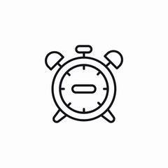 alarm clock icon sign vector