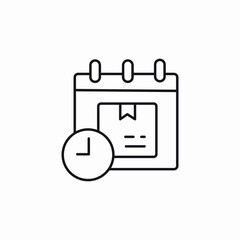 delivery time date icon sign vector