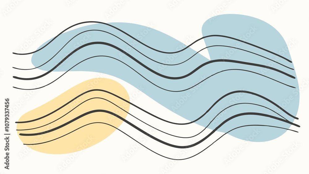 Poster abstract background with waves, abstract colorful background, background with vibrant colors