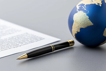 Close-Up of Human Rights Declaration Document