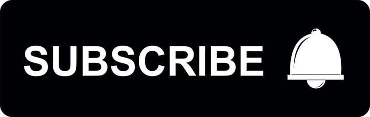 vector illustration black and white icon subscribe button classic social media
