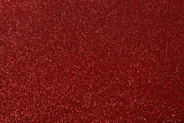 Red glitter texture sparkling shiny wrapping paper background for Christmas holidays seasonal wallpaper decoration, greeting and wedding invitation design element