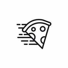 pizza delivery icon sign vector