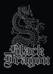 chinese black dragon