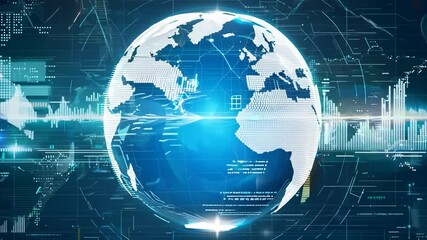 Exploring a Globe With Data Visualizations and Connectivity Generative AI - Powered by Adobe