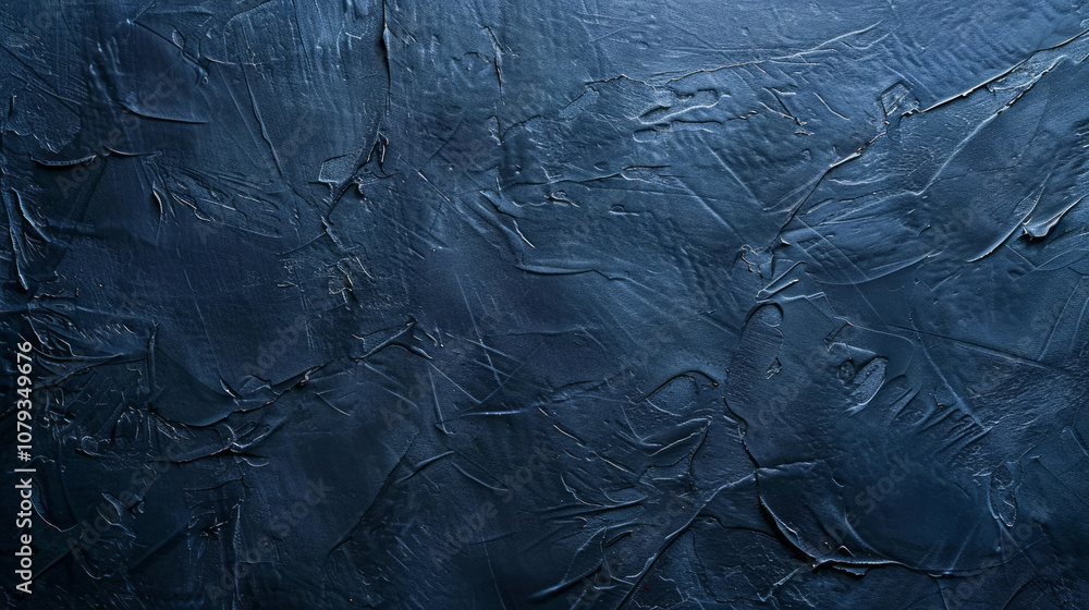 Poster dark textured surface with intricate patterns in deep blue tones creates a striking visual backdrop 