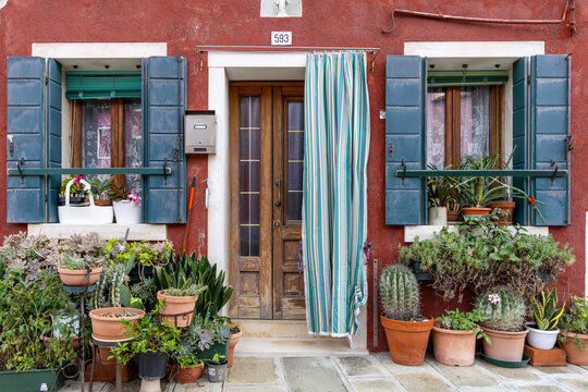 Colorful houses in Burano, Venice