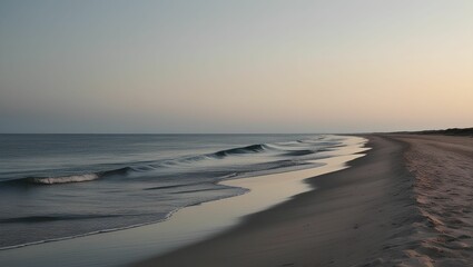 Obraz premium Twilight Tides: Nature's Endless Symphony