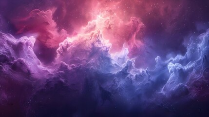 Abstract Nebula Background with Purple and Pink Hues