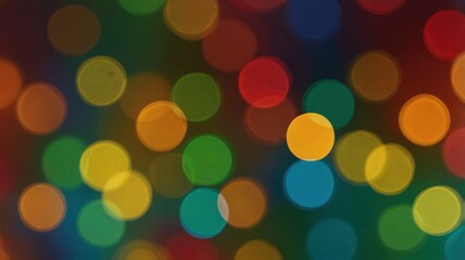 Abstract colorful bokeh background with blurred lights.