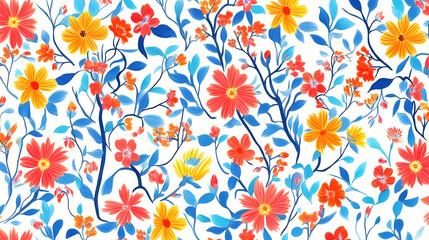 Chinoiserie wild flower (white) classic, nostalgic botanical seamless repeat pattern designs that would be perfect for home decor, upholstery, wallpaper or apparel. Botanical. Illustration