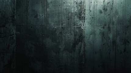 Textured concrete wall with subtle light reflections in a dim setting