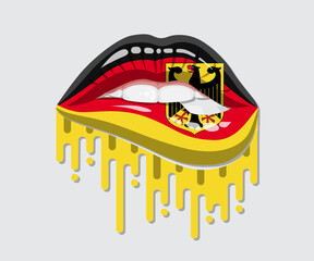 Germany Glossy Pride Blood Flag