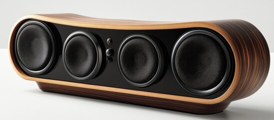 High fidelity stereo system with sleek design and premium sound features perfect for music lovers...