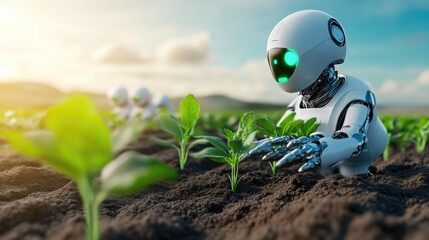 Sustainable Farming with AI Robots and Renewable Power Sources