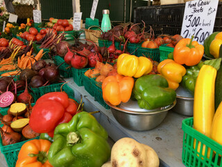 vegetables in the market