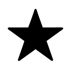 Fototapeta premium A simple black star vector icon suitable for various design projects and applications, creating a bold visual impact with its sharp edges and clean lines
