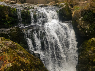 Obraz premium Aira Force waterfalls in the Lake District National Park, England in Autumn