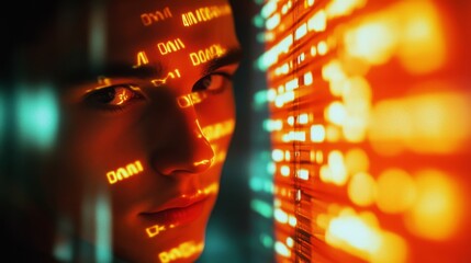 A computer screen in a dim office displays a fluctuating graph, capturing the pulse of finance and the dynamic world of data analysis.