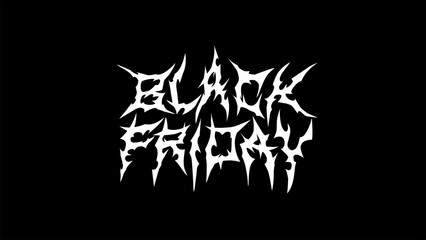 Black Friday text typography dark lettering vector design 