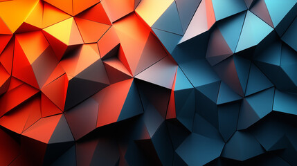 Obraz premium Abstract geometric background with triangles, bright and modern