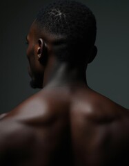 Fototapeta premium Artistic Portrait of a Haitian French Man in Soft Lighting