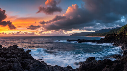 Obraz premium sunset over the sea