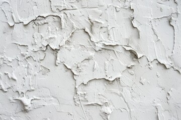 Obraz premium Photo of Rough peeled white plaster wall. Background texture for backdrops or mapping