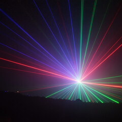 Multicolor laser lights heavy lights used in functions like marriage Christmas 