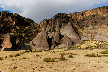 Pampachiri stone forest in Andahuaylas, Peru.