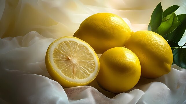 A repeating pattern of lemon wedges and bright yellow citrus zest, creating an eye-catching texture for product branding and social media graphics