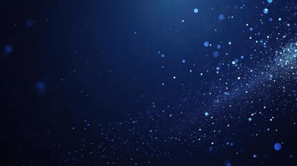 Fototapeta premium Dark Blue Christmas Background with Snowflakes