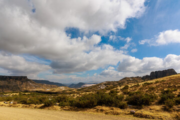 Countryside landscape in the Andes of Pampachiri, Andahuaylas. Peru