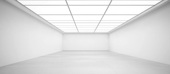 Simple white ceiling with smooth texture ideal for interior design inspiration