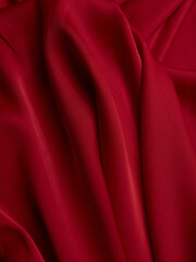 Dark red fabric texture background.