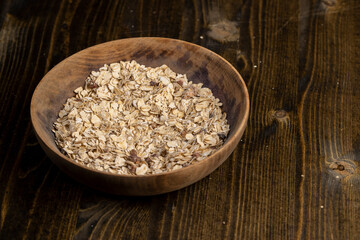 oatmeal porridge during cooking for eating