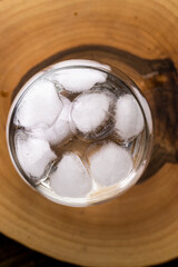 cold mineral water with a lot of gases and bubbles